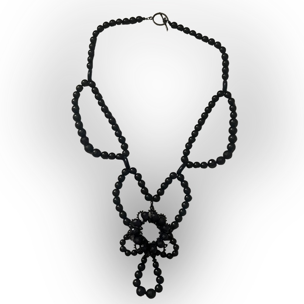 Banana Republic Navy Beaded Necklace